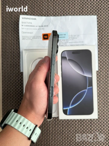 НОВ❗️24МЕС ГАР❗️iPhone 16Pro MAX❗️ Лизинг от 75лв/м Black Titanium ❗️100% Батерия❗️256гб ❗️, снимка 7 - Apple iPhone - 51402332