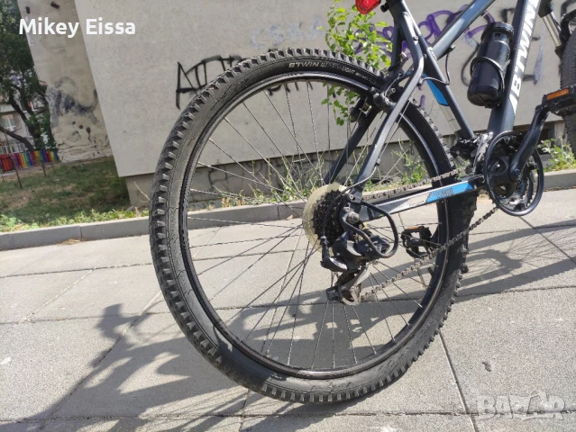 Велосипед B-twin 26 тъмно сив, снимка 12 - Велосипеди - 50842366