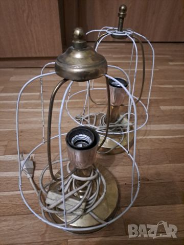Стари месингови лампи, снимка 2 - Антикварни и старинни предмети - 46407601