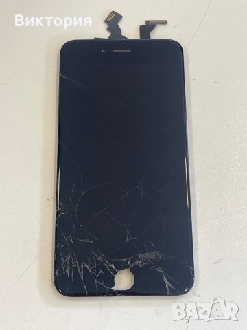 Iphone 6 plus - дисплей със счупено стъкло, снимка 1 - Резервни части за телефони - 46443716