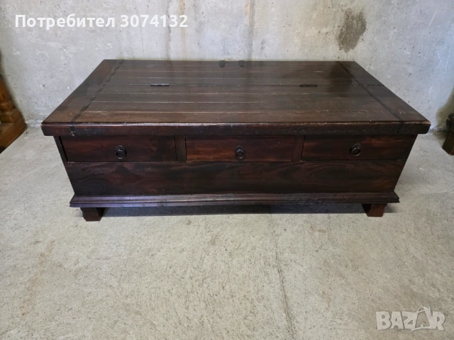 Уникална маса / сандък, снимка 3 - Маси - 54283656