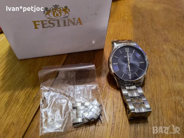 Чисто нов часовник Festina F20425 с гаранция, снимка 4 - Мъжки - 48838142