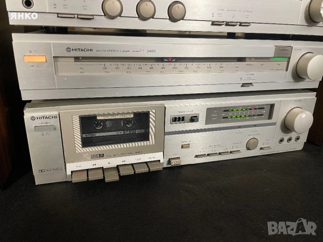 Hitachi грамофон усилвател дек тонколони, снимка 6 - Аудиосистеми - 53750008