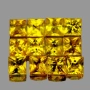 Сапфири калибрирани intense yellow 12 броя, снимка 1