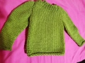 Детски ръчно плетен пуловер за 2-3г дете, снимка 6
