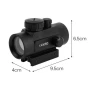 Тактически бързомер 1х30 прицел мерник с двойна шина за въздушна пушка лов еърсофт оръжие компактен, снимка 4
