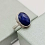 Сребърен пръстен с Лапис, снимка 3