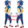 Детски костюм на Соник Sonic + ПОДАРЪК светещо йо йо, снимка 1