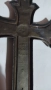 Стар стенен кръст Разпятие Христово от метал, снимка 4