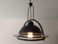Висяща лампа от метал и стъкло , снимка 1