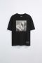 Мъжка тениска със щампа Zara, 100% памук, Черна, XL, снимка 1 - Тениски - 45729533