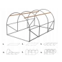 Компактна оранжерия 3 х 2 х 2м - 3 сегмента, снимка 2