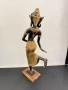Голяма бронзова фигура на  Тепаном / „храмова танцьорка“ №8101, снимка 5