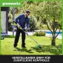 Greenworks 2 x 24 V батериен тример 40 cm с 2 x 4Ah батерии и двойно зарядно устройство, снимка 3