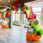 Тропически комплект арка с цветни балони, балони от фолио ананас, 132 бр., лятна декорация за парти, снимка 5