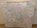 Административна карта на София 206см/206см, цена 25 евроро., снимка 1