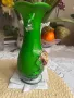 Стара стъклена ваза, снимка 9