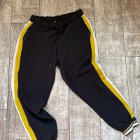 Wow 🤩 Нов ежедневен елегантен спортен панталон zara Зара черен еластичен с кант , снимка 11 - Панталони - 45913232