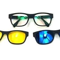 Магнитни очила 3 в 1, снимка 1 - Слънчеви и диоптрични очила - 45606643