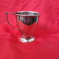 Сребърна чаша монограм Англия, снимка 4 - Колекции - 44968605