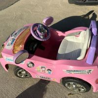 електрическа детска акумулаторна количка / кола / розова - цена 90лв -детето кара само колата -БЕЗ д, снимка 3 - Коли, камиони, мотори, писти - 45860002