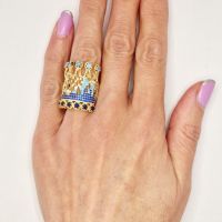 Дамски златни пръстени , снимка 1 - Пръстени - 45424874