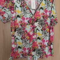 Нова флорална блуза , снимка 2 - Тениски - 45529716
