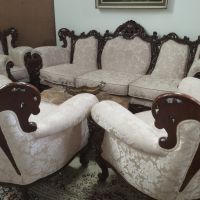 Италианска барокова гарнитура, снимка 4 - Дивани и мека мебел - 45373658
