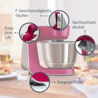 Кухненски робот Bosch MUM 58420, 1000 W, 3D технология, Розов, снимка 3 - Кухненски роботи - 45426365