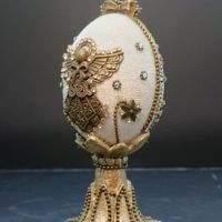 Велидкден - кадифени яйца на стойка, снимка 12 - Декорация за дома - 45398349
