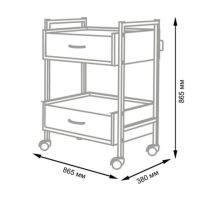 Количка за естетика Anka Basic - бяла/черна 86,5 х 38 х 86,5 см, снимка 3 - Козметични уреди - 45323068