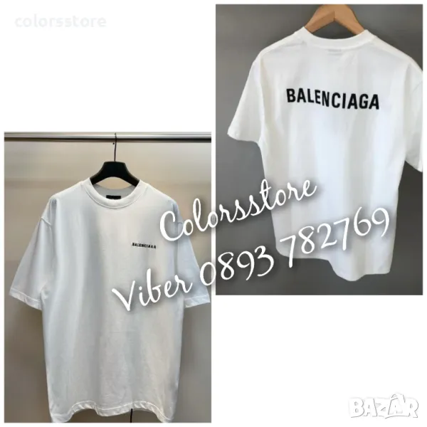 Мъжка бяла тениска  Balenciaga-Br96x, снимка 1