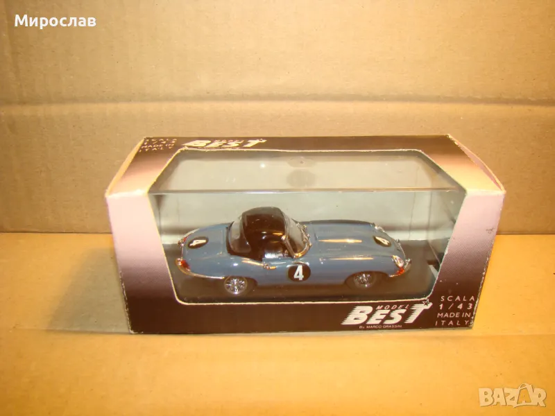 1:43 BEST MODEL JAGUAR E TYPE КОЛИЧКА ИГРАЧКА МОДЕЛ, снимка 1