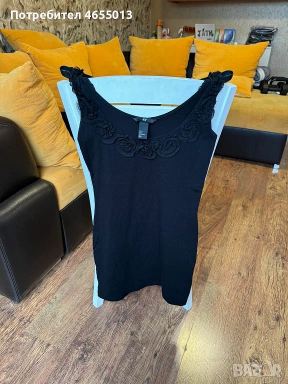 ПОДАРЯВАМ Дамска черна туника H&m, снимка 1