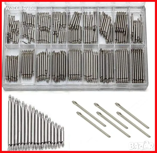 НОВИ СТОМАНЕНИ ПАТЕНТИ ЗА ЧАСОВНИЦИ. ПИНОВЕ.ПИН.ПАТЕНТ ЗА ЧАСОВНИК ОСИ ЩИФТ ШПЛЕНТ КОЛЧЕ ЗА ЧАСОВНИК, снимка 1