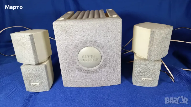 Колонки, Тийк, 2 сателита и бас каса TEAC powerr max 500, снимка 1