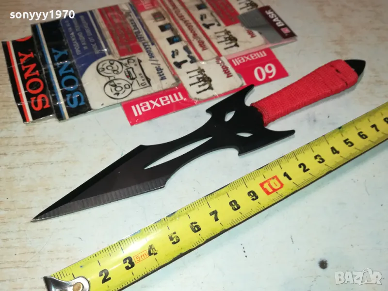 НОЖ-КАМА 20СМ С ЧЕРВЕНА ОПЛЕТКА 1303250736, снимка 1