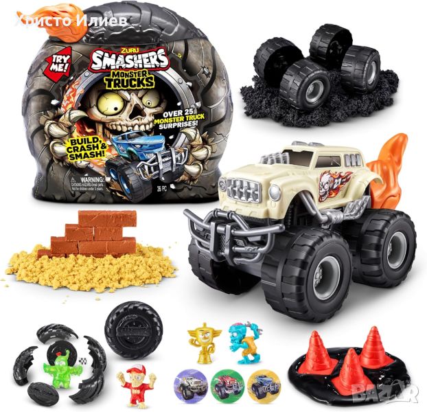 Комплект Zuru Smashers Monster Truck Яйце с 25 изненади Кола , снимка 1