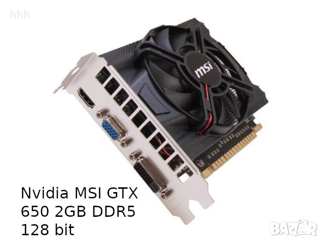 Nvidia MSI GTX 650 OC 2 GB DDR5 128 bit, снимка 1