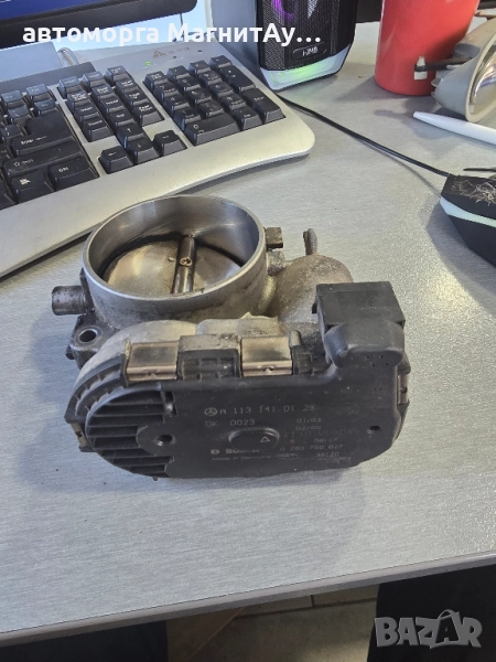 1131410125 Дроселова клапа Mercedes W209 W220 5.0 0280750017, снимка 1