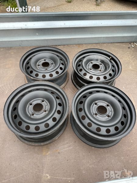 4бр. OEM железни джанти 15" Nissan 4x114.3, снимка 1