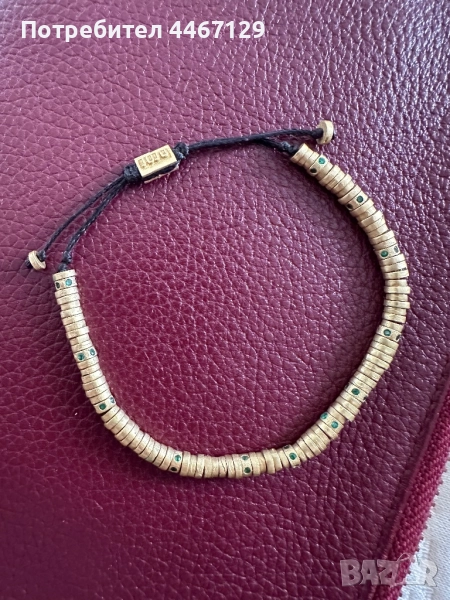 Позлатена гривна на Juju-ръчна изработка, снимка 1