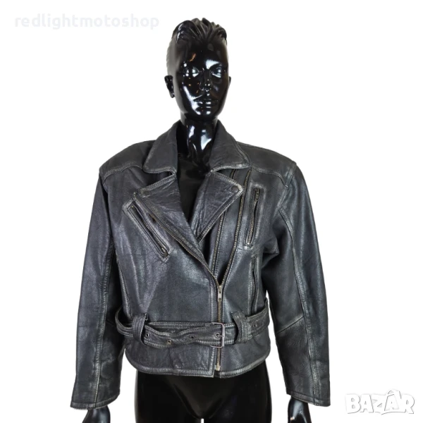 📌 5230 Miss Joy Дамско кожено яке | КАТО НОВО | Рокерия | Размер 38 | 160 лв., снимка 1
