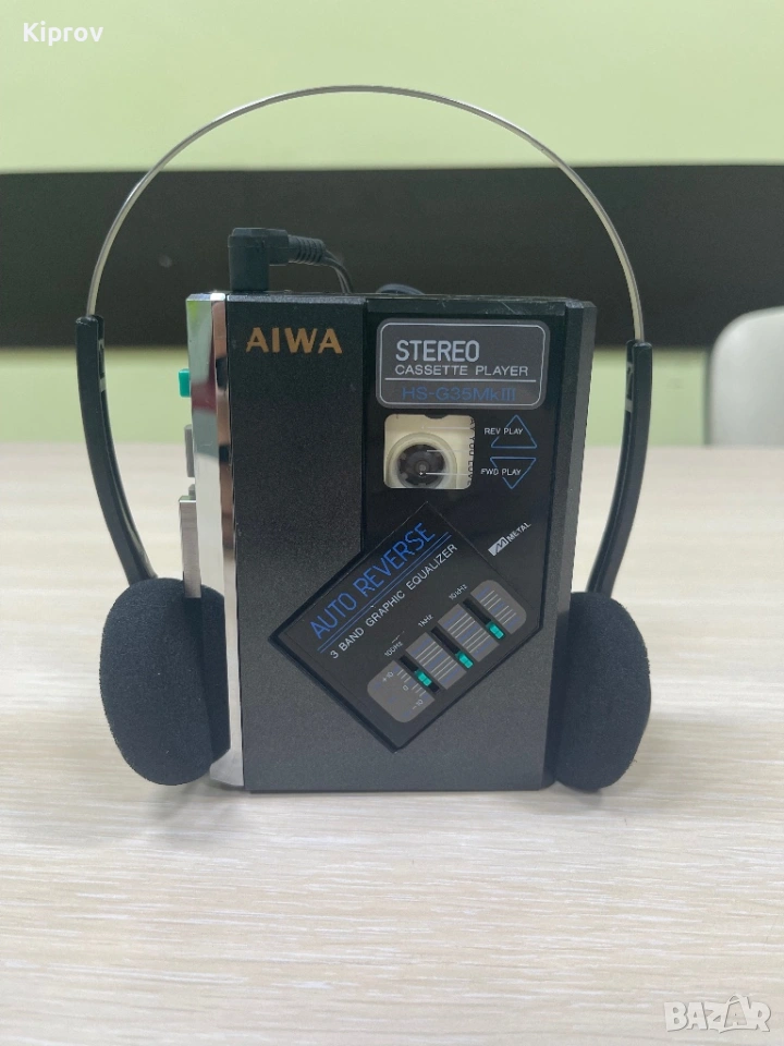 🎧 Ретро Уокмън Aiwa HS-G35 MKIII – Пълен комплект с оригинални слушалки! 📼, снимка 1