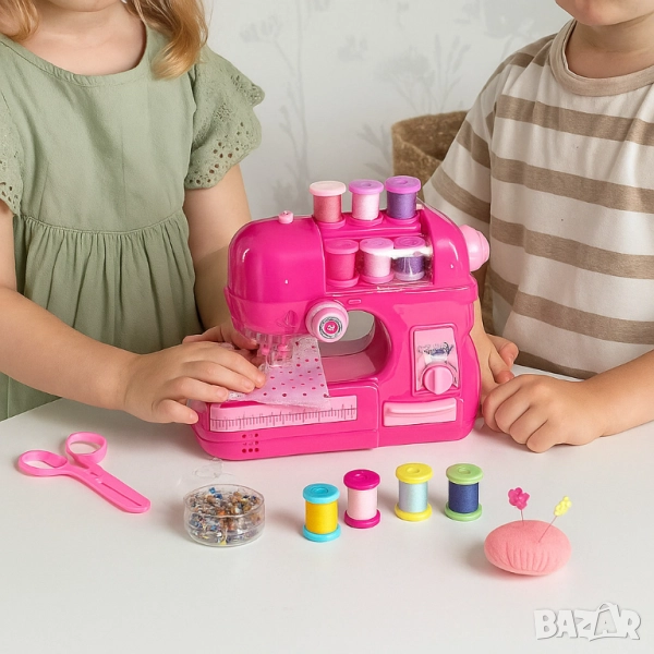 Детска шевна машина – музикална, с реалистични функции, снимка 1