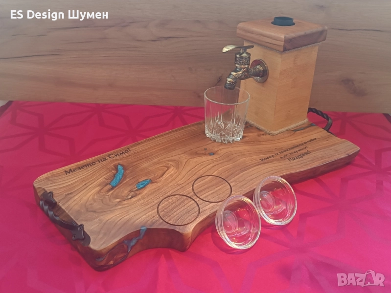 Диспенсър за алкохол (Орех), снимка 1