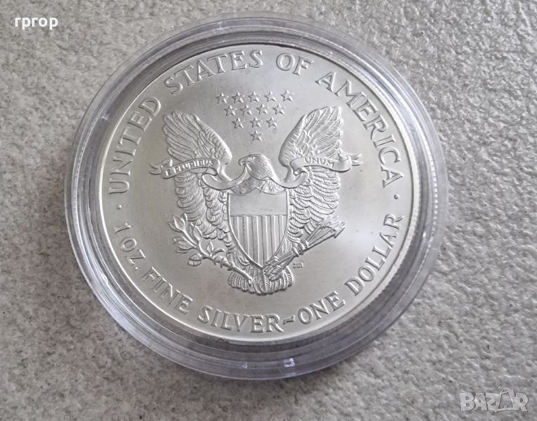 САЩ.  1 сребърен долар. 1999 година.  Американски сребърен орел  Сребро 0.999 ., снимка 1