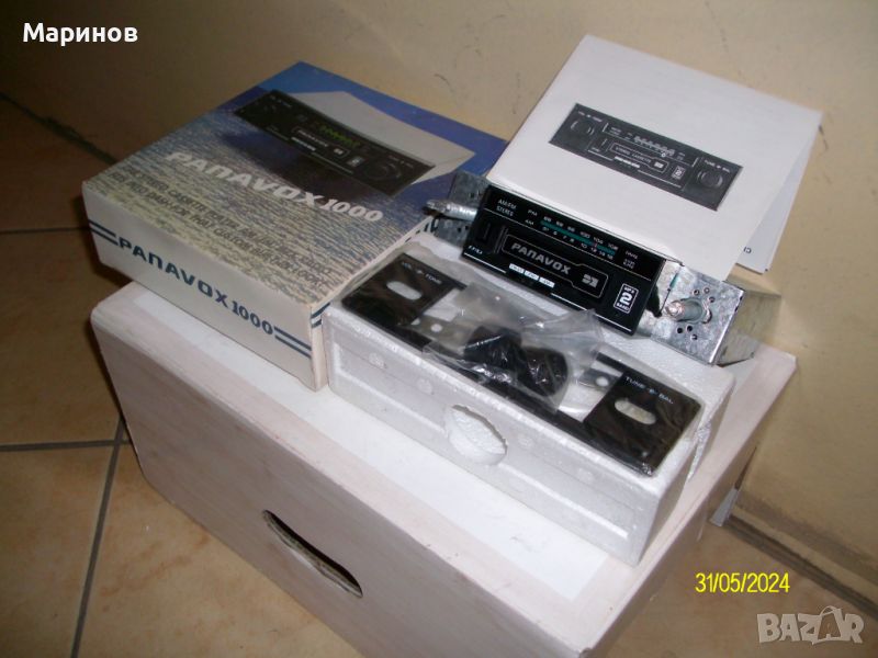 Продавам нов ретро радиокасетофон за кола PANAVOX 1000 -  MADE IN KOREA  , снимка 1