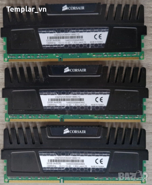 Corsair VENGEANCE 3 x 8 GB // 2x 8  DDR3 1866 PC3 15000, снимка 1