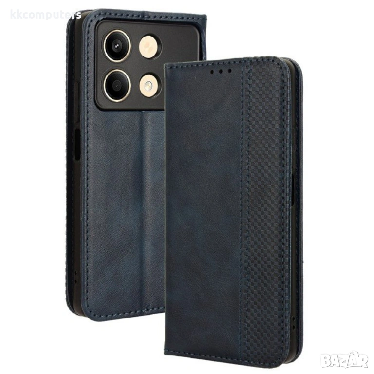 Xiaomi Poco X6 Neo 5G Magnetic Wallet Кожен Калъф и Протектор, снимка 1